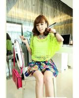 WT9135 Fashion Lace Top Green