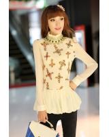 WT9699 Korea Fashion Top Almond