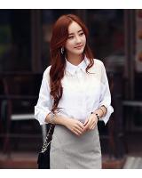 WT4674 Korea Fashion Top White