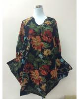 WD4827 Floral Dress Black
