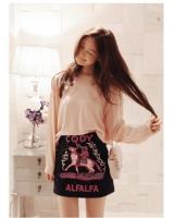 WP4843 Stylish Skirt Black