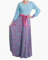 WH3308 Fashion Modern Jubah Light Blue