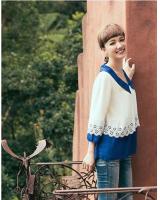 WT5379 Sweet Fashion Top White