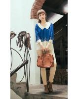 WT5379 Sweet Fashion Top Blue