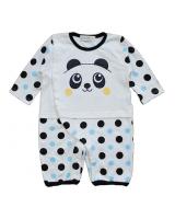 WB1023 Cute Baby Romper Black