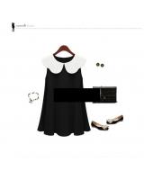 WD5677 Europe Fashion Dress Black