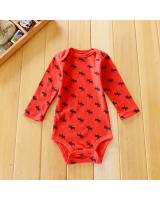 WB1033 Cute Baby Romper Red