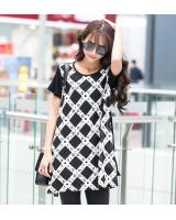 WT5797 Stylish Long Top black