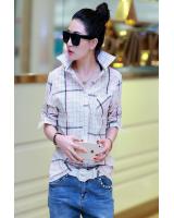 WT5830 Fashion Collar Top Pink