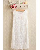 WD5856 Fashion Lace Dress White