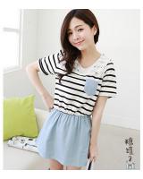 WD5863 Stylish Dress Light Blue