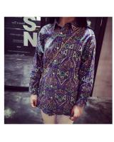 WT5893 Korea Stylish Top Blue