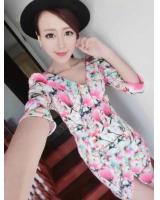 WD5913 Korea Fashion Dress Pink