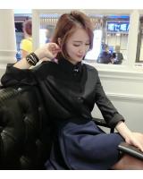 WT5935 Korea Fashion Top Black