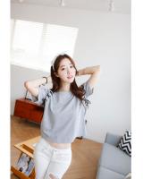 WT5941 Korea Fashion Top Grey