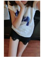 WP6008 Sexy Lace Pant Black