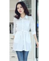 WT6053 Stylish Long Top White