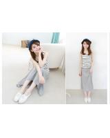 WP6062 Casual Long Skirt Grey