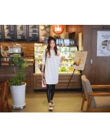 WT6089 Stylish Long Top White