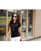 WT6099 Korea Fashion Top Black