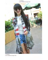 WJ3533 Stylish Long Cardigan As Picture