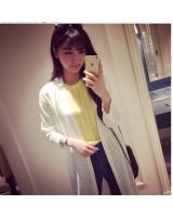 WJ3570 Fashion Cardigan White