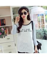 WT6384 Trendy Top Grey