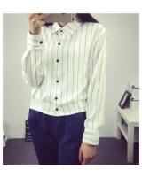 WT6419 Fashion Collar Top White
