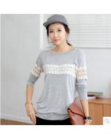WT6554 Trendy Top Grey