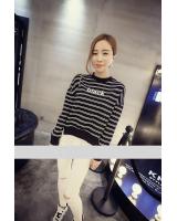 WT6498 Korea Stylish Top Black