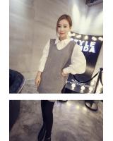 WT6644 Fashion Sleeveless Top Grey