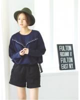 WT6786 Stylish Top Dark Blue