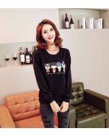 WT6937 Stylish Cute Top Black