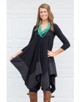 WT7072 Fashion Top Black