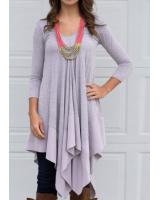 WT7072 Fashion Top Light Grey