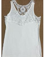 WT7077 Stylish Sexy Top White