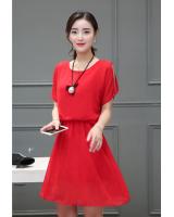 WD7090 Charming Chiffon Dress Red