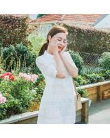 WD7119 Stylish Dress White