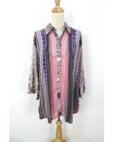 WT1160 Fashion Long Top Purple
