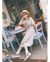 WD7137 Fashion Maxi Dress Grey