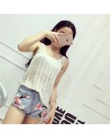 WT7161 Sexy Knit Top White