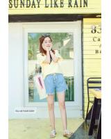 WP7164 Denim Short Pant Light Blue