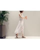 WD7173 Stylish Chiffon Dress White