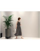 WD7173 Stylish Chiffon Dress Black