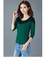 WT7189 Fashion Top Dark Green