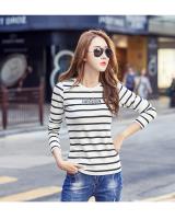 WT7241 Fashion Stripe Top White
