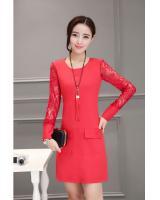 WD7310 Fashion OL Dress Red