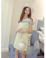 WD3769 Lovely Dress Yellow
