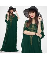 JW5001 Quality Batwing Dress Green