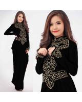 JW5002 Quality Jubah Dress Black